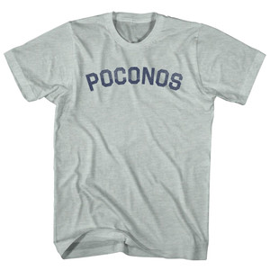 Poconos Adult Tri-Blend T-shirt - Athletic Cool Grey