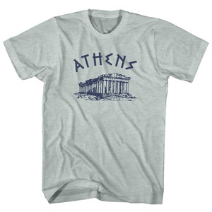 Athens Parthenon Tourism Adult Tri-Blend T-shirt - Athletic Cool Grey Athens Parthenon Tourism Adult Tri-Blend T-shirt - Athletic Cool Grey