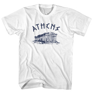 Athens Parthenon Tourism Youth Cotton T-shirt - White Athens Parthenon Tourism Youth Cotton T-shirt - White