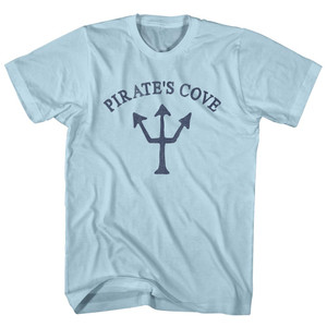 Pirate's Cove Trident Adult Cotton T-shirt - Light Blue
