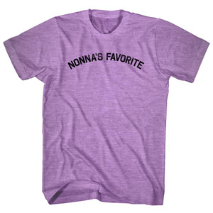 Nonna's Favorite Adult Tri-Blend T-shirt - Athletic Purple