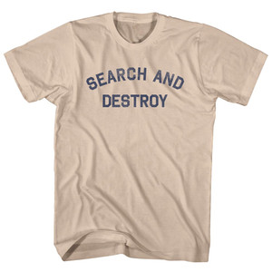 Search And Destroy Adult Cotton T-shirt - Creme