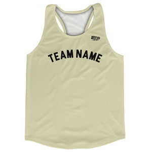 Custom Arched With Black Text Running Racerback Singlet - Vegas Gold Custom Arched With Black Text Running Racerback Singlet - Vegas Gold