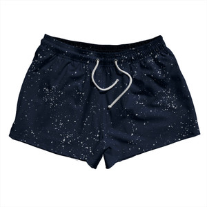 Splatter 2.5" Swim Shorts Made in USA - Blue Navy And Grey Medium Splatter 2.5" Swim Shorts Made in USA - Blue Navy And Grey Medium