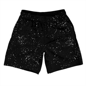 Splatter Athletic Running Fitness Exercise Shorts 7" Inseam Shorts Made In USA - Black and White Splatter Athletic Running Fitness Exercise Shorts 7" Inseam Shorts Made In USA - Black and White