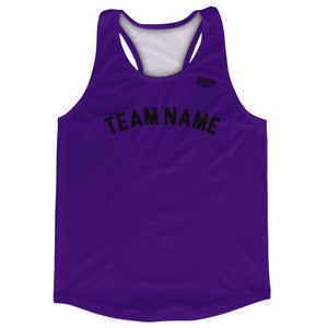 Custom Arched With Black Text Running Racerback Singlet - Purple Lakers Custom Arched With Black Text Running Racerback Singlet - Purple Lakers
