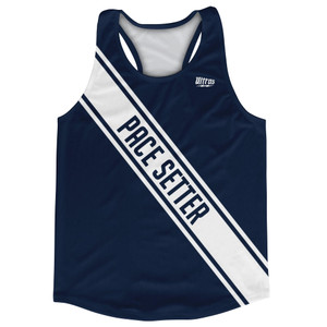 Pace Setter Running Track Tops Made In USA - Navy Blue