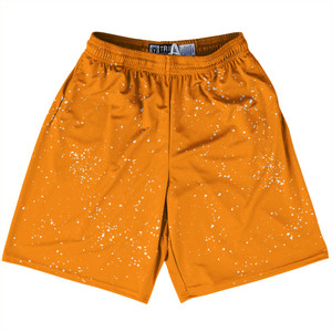 Splatter Lacrosse Shorts Made In USA - Orange Tennessee and White