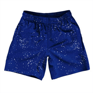 Splatter Soccer Shorts Made In USA - Royal Blue and White Splatter Soccer Shorts Made In USA - Royal Blue and White