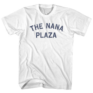 The Nana Plaza Adult Cotton T-shirt - White