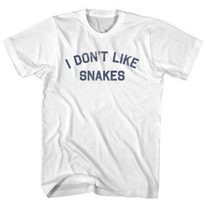 I Don't Like Snakes Youth Cotton T-shirt - White I Don't Like Snakes Youth Cotton T-shirt - White