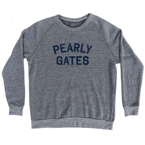 Pearly Gates Adult Tri-Blend Sweatshirt - Red Heather