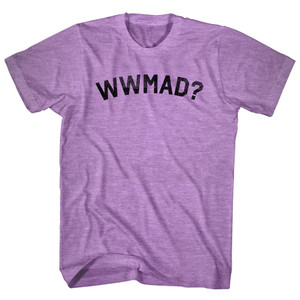 WWMAD What Would Marcus Aurelius Do Adult Tri-Blend T-shirt - Athletic Purple WWMAD What Would Marcus Aurelius Do Adult Tri-Blend T-shirt - Athletic Purple