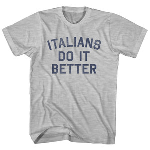 Italians Do It Better Youth Cotton T-shirt - Grey Heather