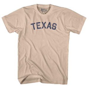 ADULT SMALL- Texas Adult Cotton T-shirt - Creme- Final Sale Z4