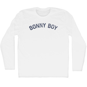 Sonny Boy Adult Cotton Long Sleeve T-shirt - White