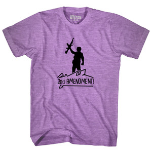 Wolverines Second Amendment Adult Tri-Blend T-shirt - Heather Purple