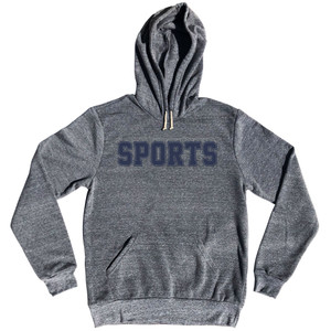 Sports Tri-Blend Hoodie - Athletic Grey