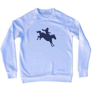 Rodeo Adult Tri-Blend Sweatshirt - White
