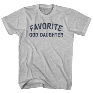 Favorite God Daughter Womens Cotton Junior Cut T-Shirt - Grey Heather