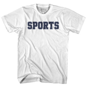 Sports Youth Cotton T-shirt - White