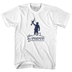 Wolverines Second Amendment Adult Cotton T-shirt - White Wolverines Second Amendment Adult Cotton T-shirt - White