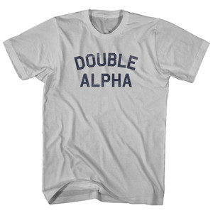 Double Alpha Adult Cotton T-shirt - Cool Grey
