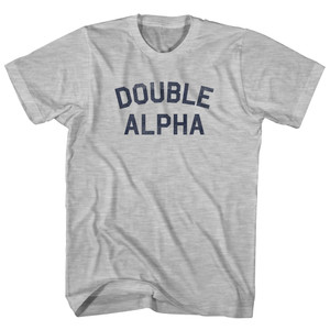 Double Alpha Youth Cotton T-shirt - Grey Heather