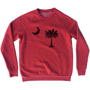 South Carolina State Flag Adult Tri-Blend Sweatshirt - Heather Red South Carolina State Flag Adult Tri-Blend Sweatshirt - Heather Red