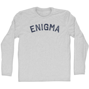 Enigma Adult Cotton Long Sleeve T-shirt Grey Heather