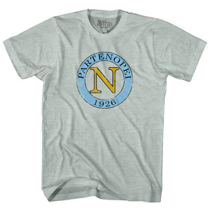 Napoli N Crest 1926 Soccer Adult Tri-Blend T-shirt - Athletic Cool Grey Napoli N Crest 1926 Soccer Adult Tri-Blend T-shirt - Athletic Cool Grey