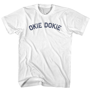 Okie Dokie Adult Cotton T-shirt White