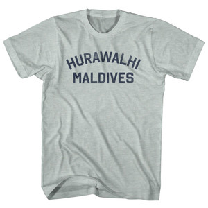 Hurawalhi Maldives Adult Tri-Blend T-shirt - Athletic Cool Grey