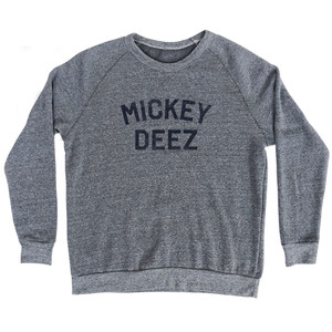 Mickey Deez Adult Tri-Blend Sweatshirt - Athletic Grey