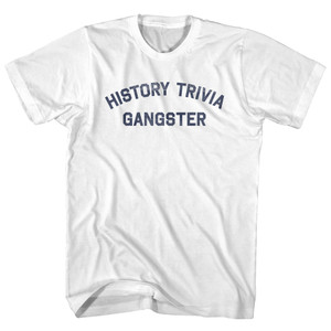 History Trivia Gangster Youth Cotton T-shirt - White