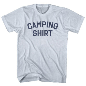Camping Shirt Adult Tri-Blend T-shirt - Athletic White
