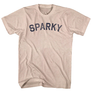 Sparky Adult Tri-Blend T-shirt - Sand