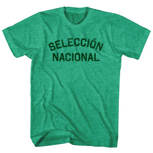 Seleccion  Nacional Hunter Green Text Adult Tri-Blend T-shirt - Athletic Green