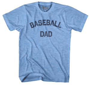 Adult Small - Baseball Dad Adult Tri-Blend T-shirt - Athletic Blue - Final Death Z55