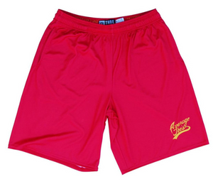 ADULT SMALL- Average Joes Lacrosse Shorts Made in USA - Red- Final Sale ZT42