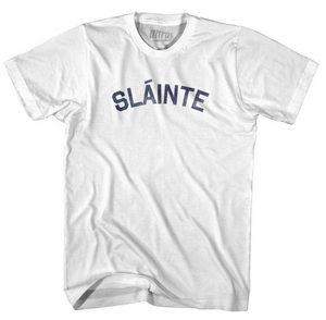 Adult Small - Slainte Adult Cotton T-Shirt - White - Final Sale Z1