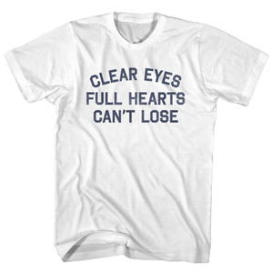 Clear Eyes Full Hearts Can't Lose Youth Cotton T-shirt - White Clear Eyes Full Hearts Can't Lose Youth Cotton T-shirt - White