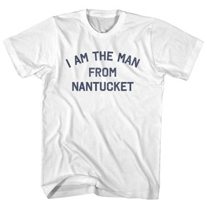 I Am The Man From Nantucket Youth Cotton T-shirt - White I Am The Man From Nantucket Youth Cotton T-shirt - White