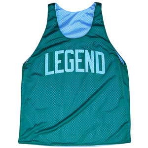ADULT SMALL- LEGEND -GREEN/WHITE Pinnie- Final Sale R1