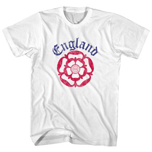 England Rose Womens Cotton Junior Cut T-Shirt - White