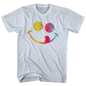 Soccer Smile Adult Tri-Blend T-Shirt - Athletic White