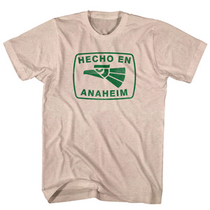 Hecho En Anaheim Eagle Adult Tri-Blend T-shirt - Sand