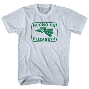 Hecho En Elizabeth Eagle Adult Tri-Blend T-shirt - Athletic White