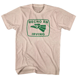 Hecho En Irving Eagle Adult Tri-Blend T-shirt - Sand