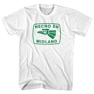 Hecho En Midland Eagle Youth Cotton T-shirt - White